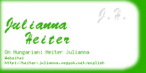 julianna heiter business card